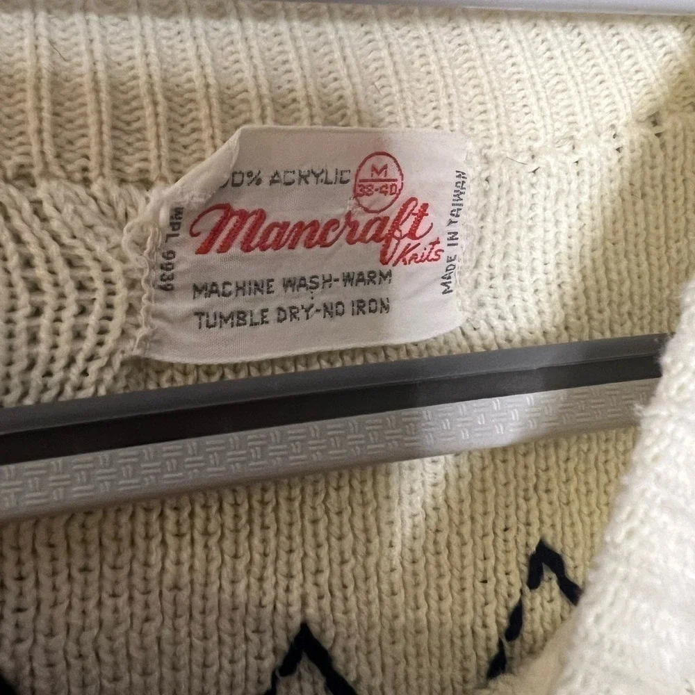 Mancraft‎ knits Nordic pattern acrylic ski sweater